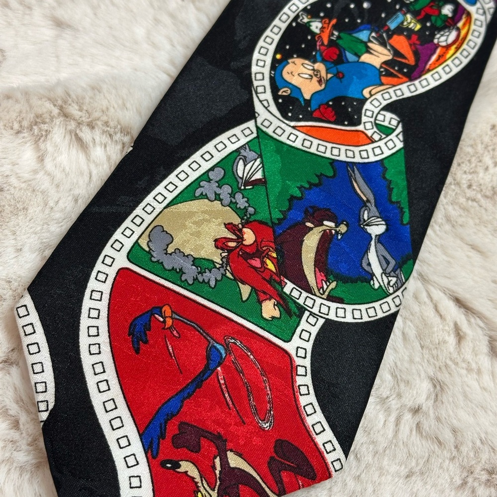 Warner Brothers Looney Tunes Cartoon Film Strip Tie